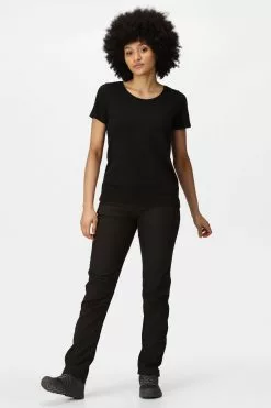 Regatta Black Womens Geo II Softshell Trousers