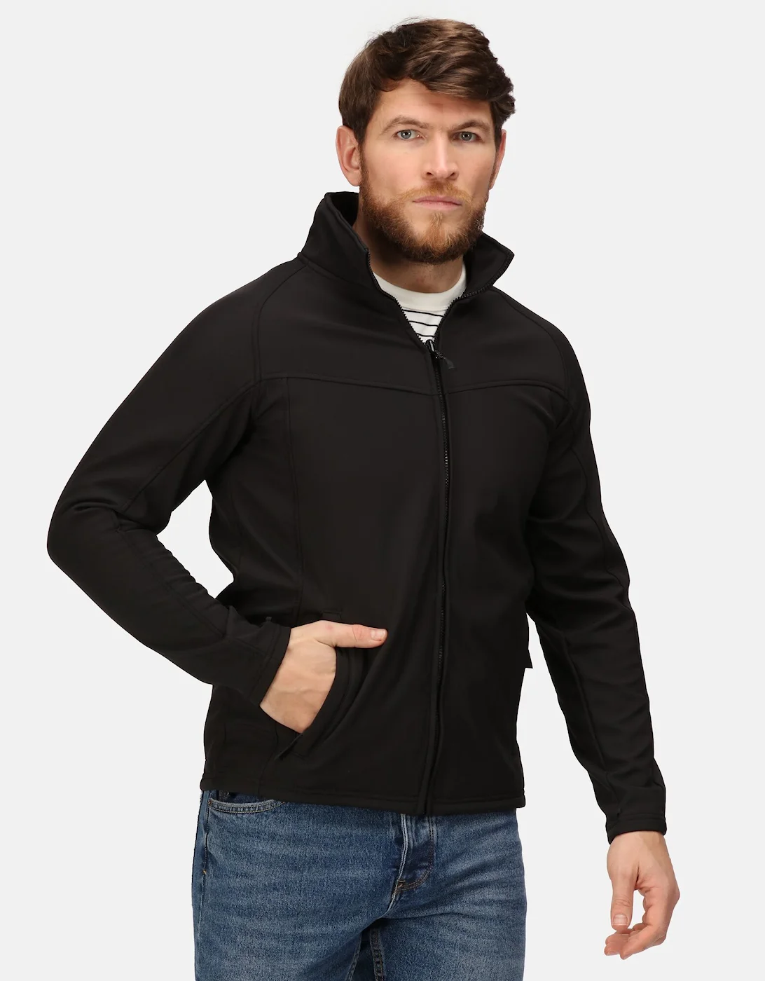 Regatta Uproar Mens Softshell Wind Resistant Fleece Jacket 5 Regatta Uproar Mens Softshell Wind Resistant Fleece Jacket - Image 3