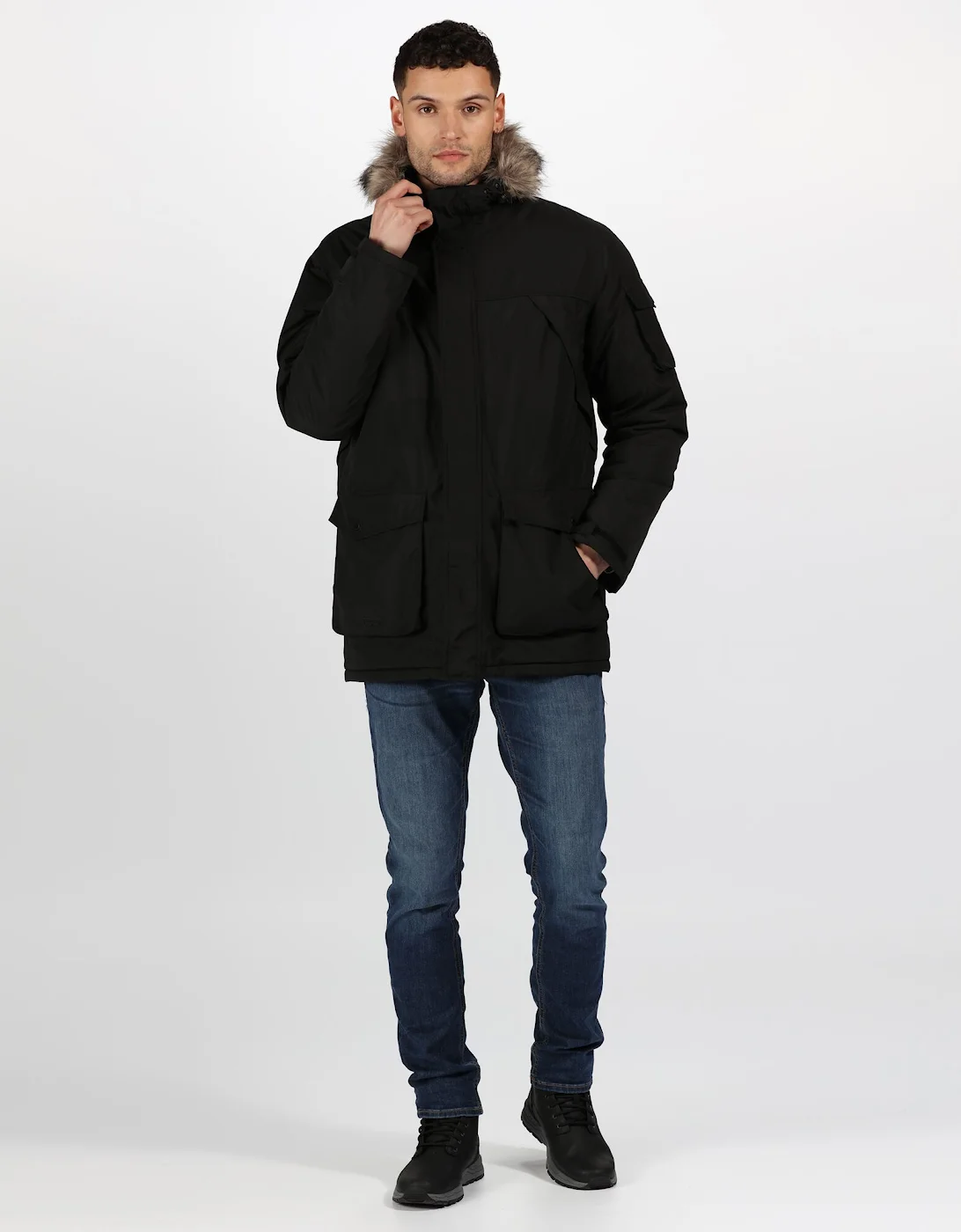 Regatta Mens Salinger II Faux Fur Insulated Parka 5 Regatta Mens Salinger II Faux Fur Insulated Parka - Image 3