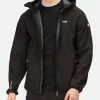 Regatta Mens Arec III Outdoor Hooded Walking Softshell Jacket Coat