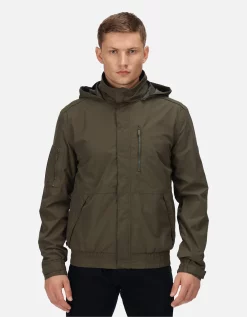 Regatta Mens Feelding Linear Waterproof Bomber Jacket -Regatta Shop 48810806 Zoom