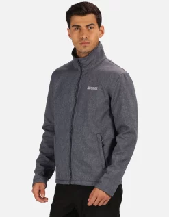 Regatta Mens Carby Water Repellent Softshell Zip Up Jacket