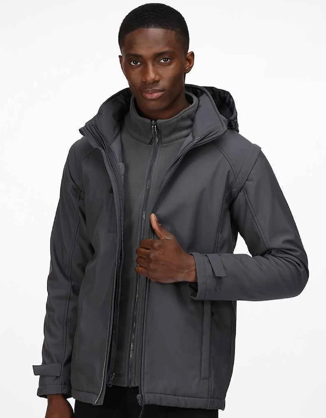 Regatta Mens Erasmus 4 In 1 Soft Shell Jacket 5 Regatta Mens Erasmus 4 In 1 Soft Shell Jacket - Image 3