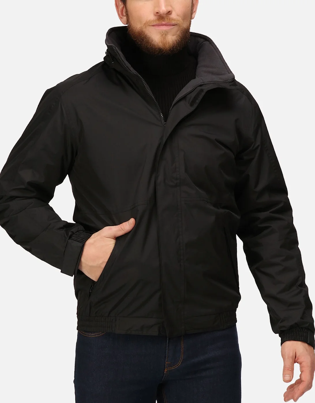 Regatta Professional Mens Dover Fleece Lined Waterproof Bomber Jacket Coat 5 Regatta Professional Mens Dover Fleece Lined Waterproof Bomber Jacket Coat - Image 3