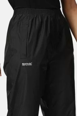 Regatta Black Pack It Waterproof Trousers -Regatta Shop 620290s5