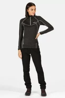 Regatta Black Womens Yonder Half Zip Fleece -Regatta Shop 687487s3