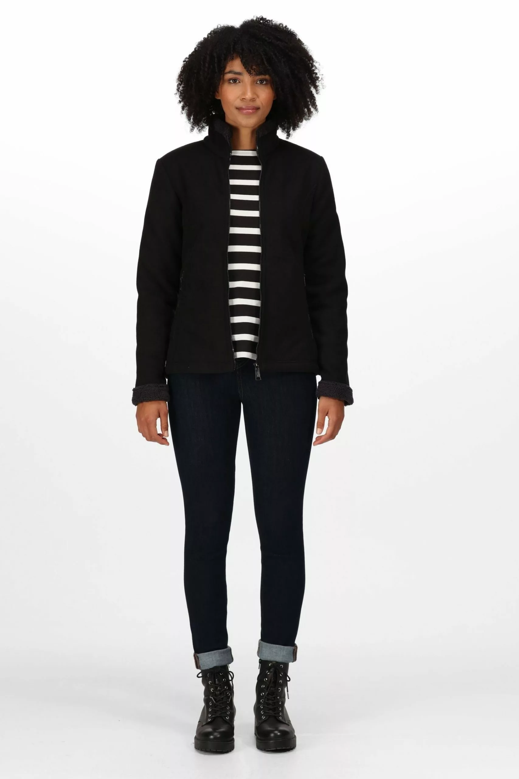 Regatta Black Brandall Full Zip Fleece Jacket 3 Regatta Black Brandall Full Zip Fleece Jacket