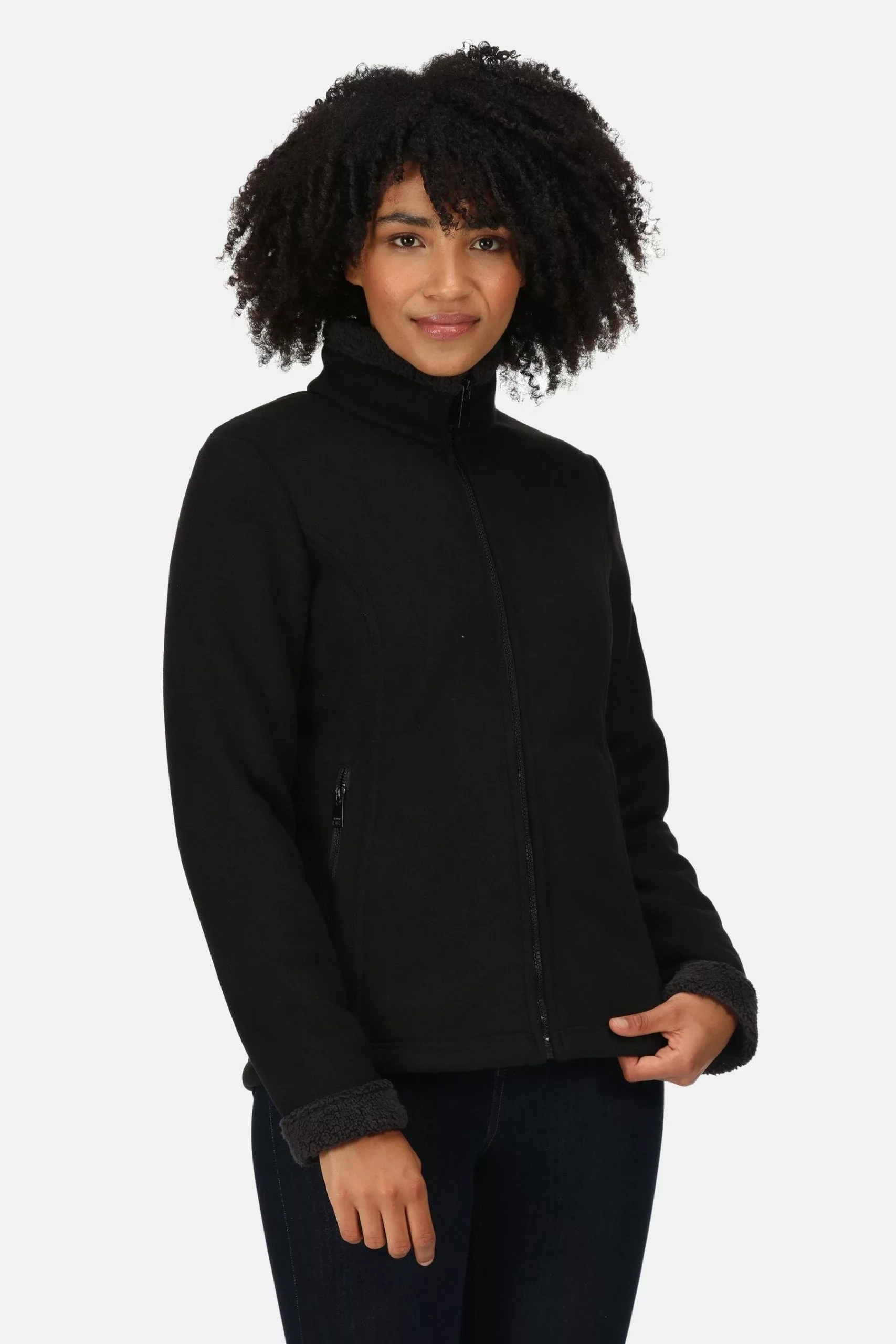 Regatta Black Brandall Full Zip Fleece Jacket 4 Regatta Black Brandall Full Zip Fleece Jacket - Image 2
