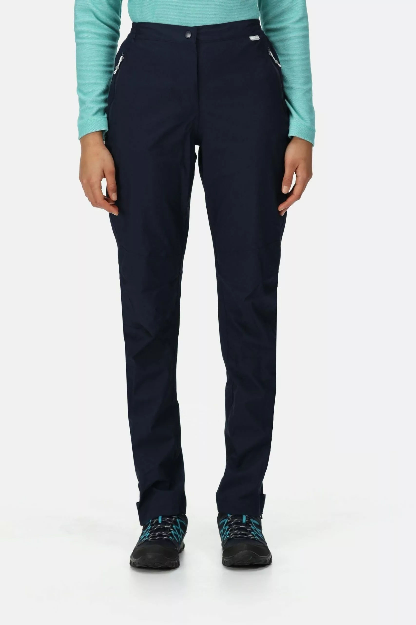 Regatta Blue Womens Highton Waterproof Overtrousers 3 Regatta Blue Womens Highton Waterproof Overtrousers