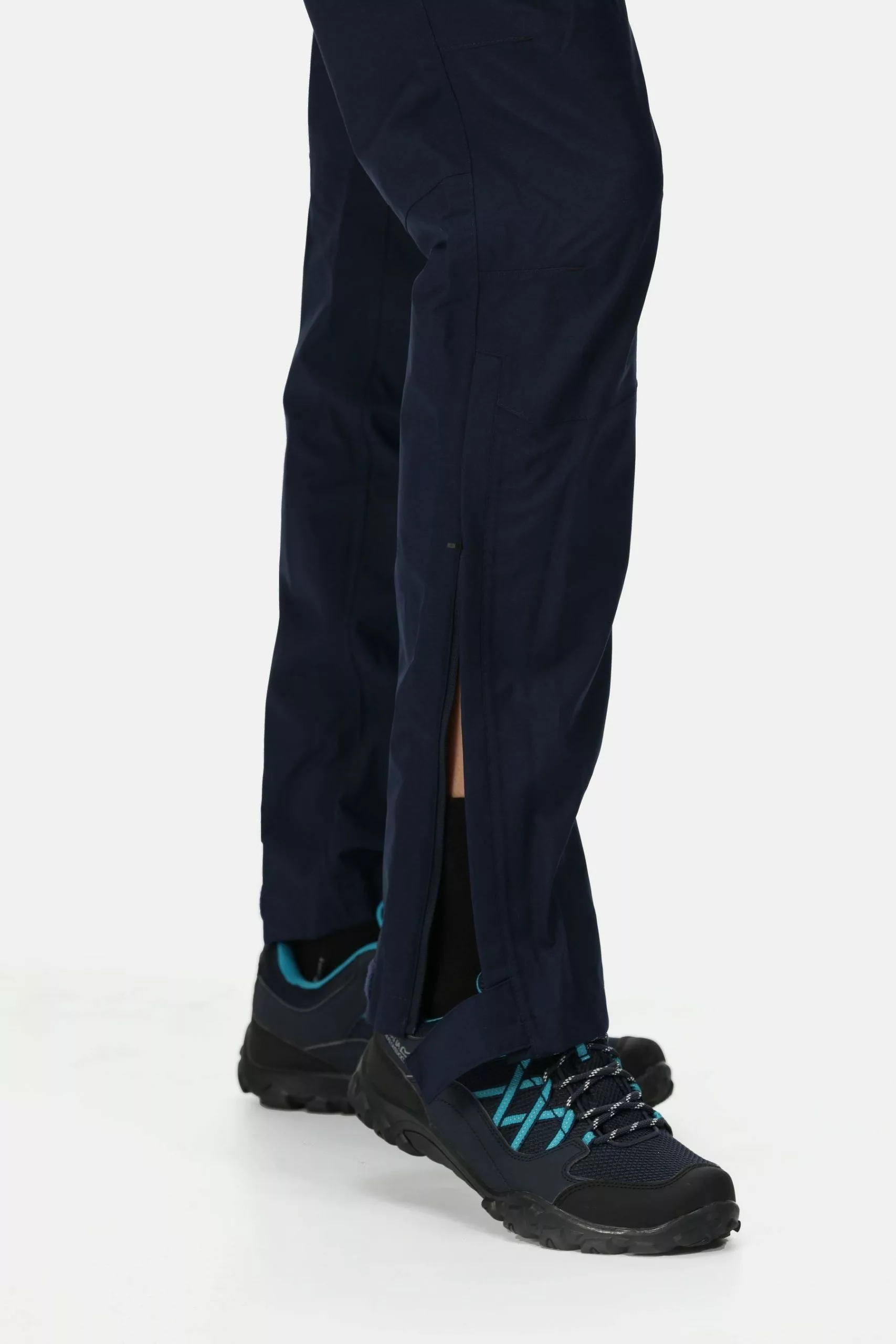 Regatta Blue Womens Highton Waterproof Overtrousers 6 Regatta Blue Womens Highton Waterproof Overtrousers - Image 4