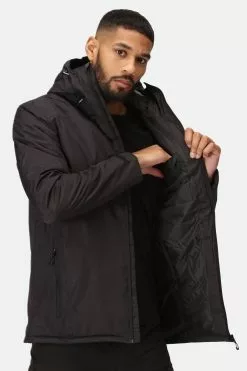 Regatta Thornridge II Black Waterproof Grown On Hooded Jacket 14 Regatta Thornridge II Black Waterproof Grown On Hooded Jacket -Regatta Shop 893059s4