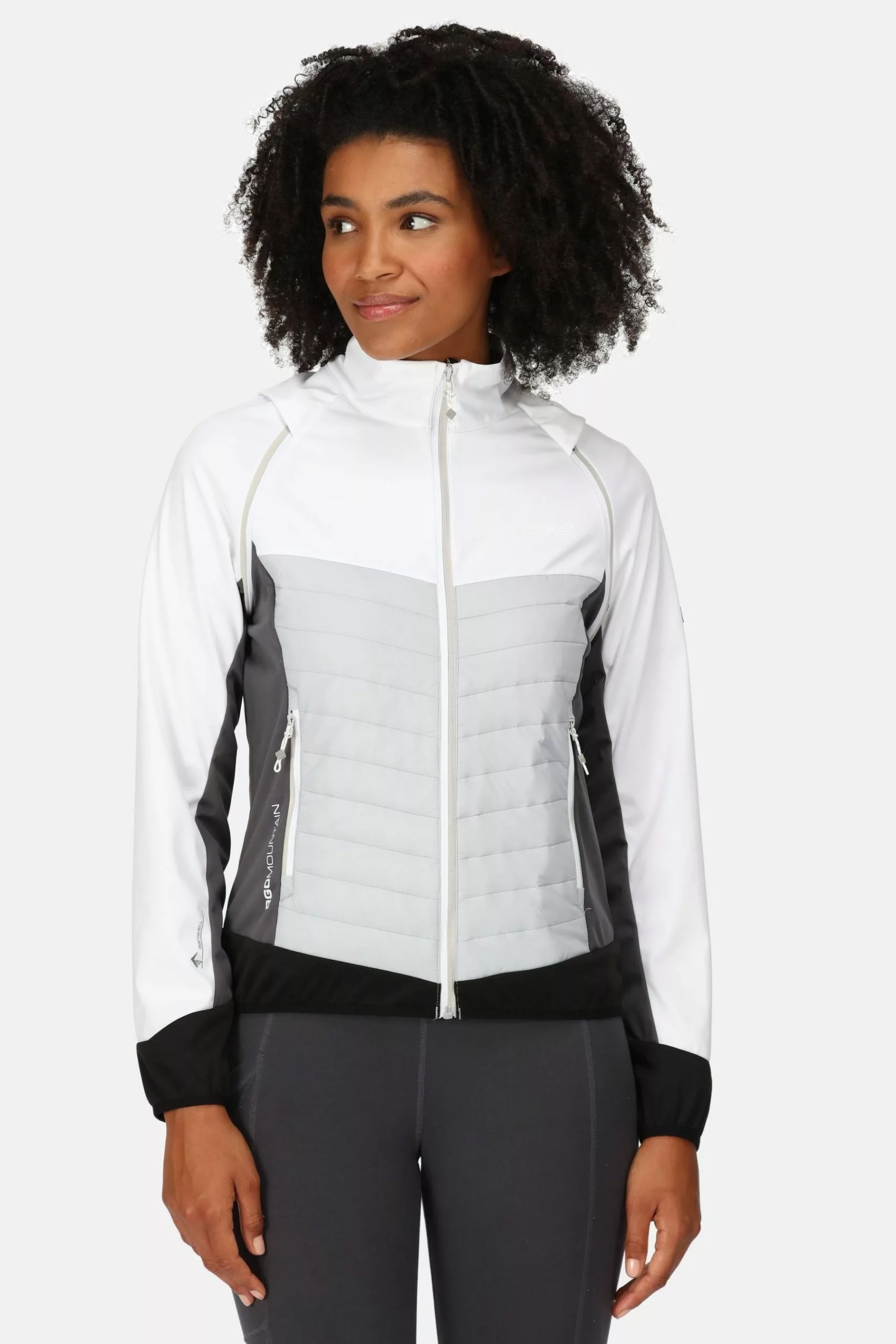 Regatta Steren White Softshell Hybrid Jacket 3 Regatta Steren White Softshell Hybrid Jacket