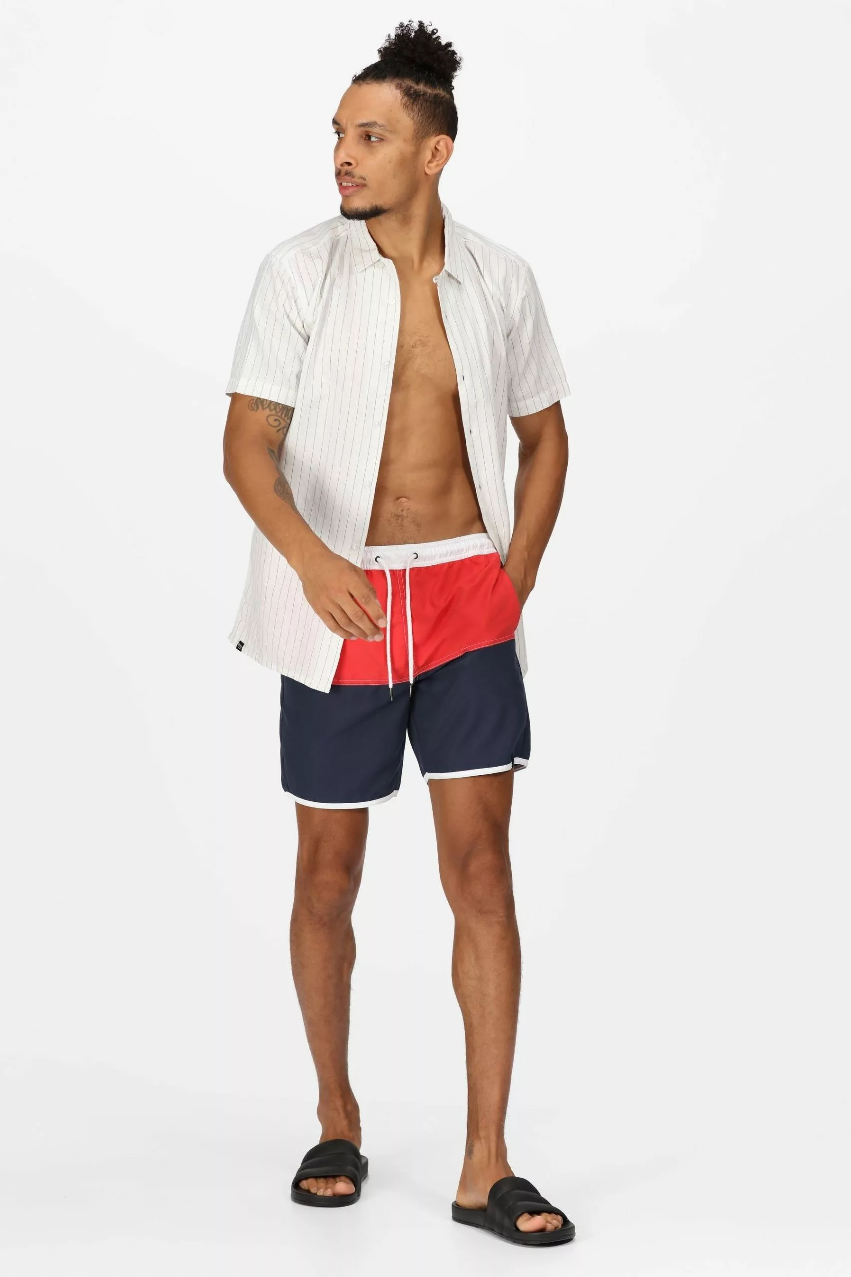 Regatta Red Benicio Swim Shorts 3 Regatta Red Benicio Swim Shorts