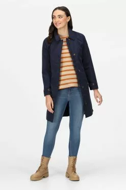 Regatta Blue Madalyn Waterproof Insulated Mac Jacket -Regatta Shop C18173s3
