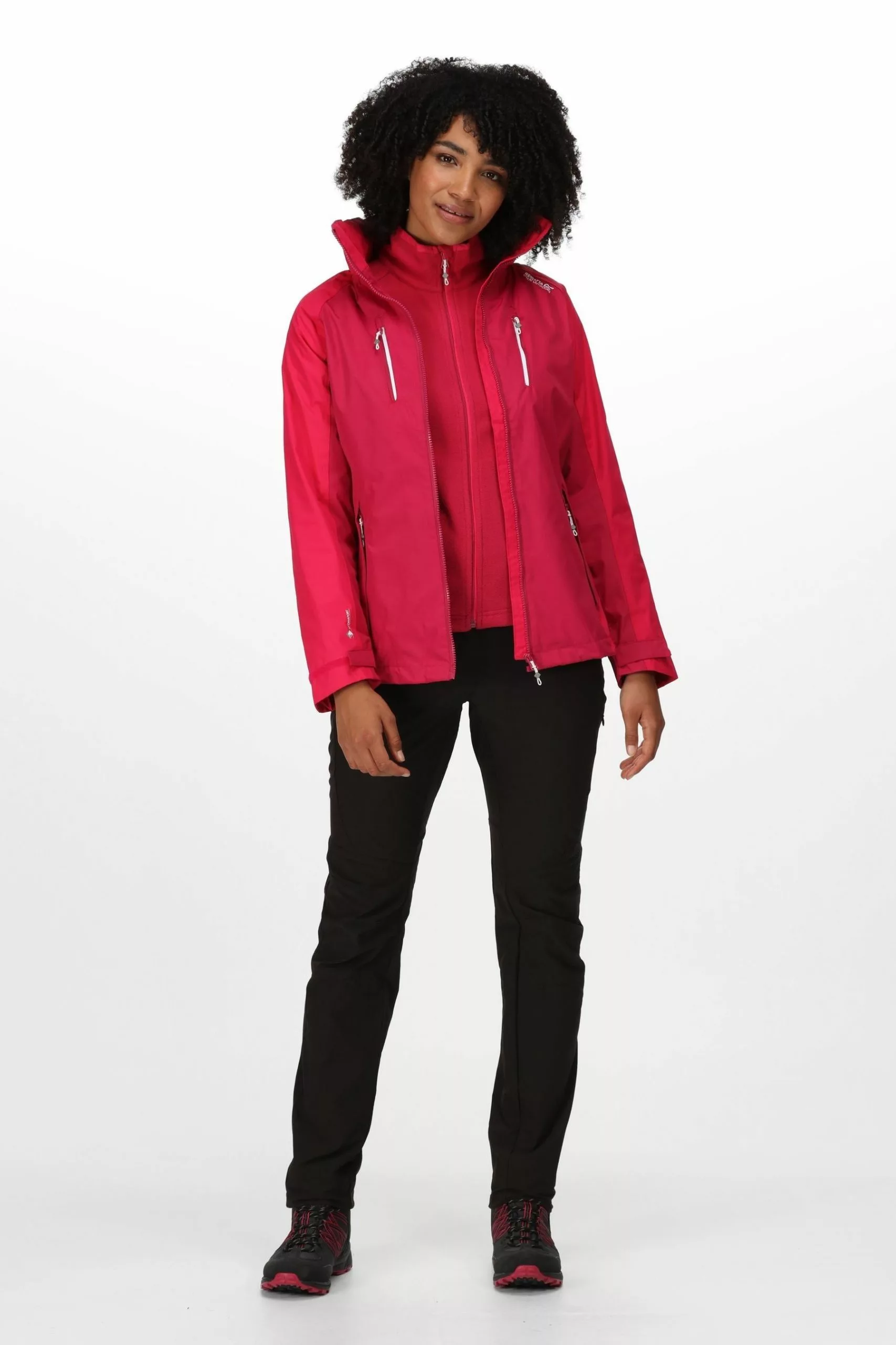 Regatta Womens Pink Calderdale IV Waterproof Jacket 5 Regatta Womens Pink Calderdale IV Waterproof Jacket - Image 3
