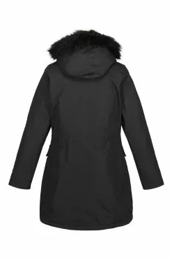 Regatta Sabinka Longline Waterproof Insulated Black Jacket -Regatta Shop C24319s7