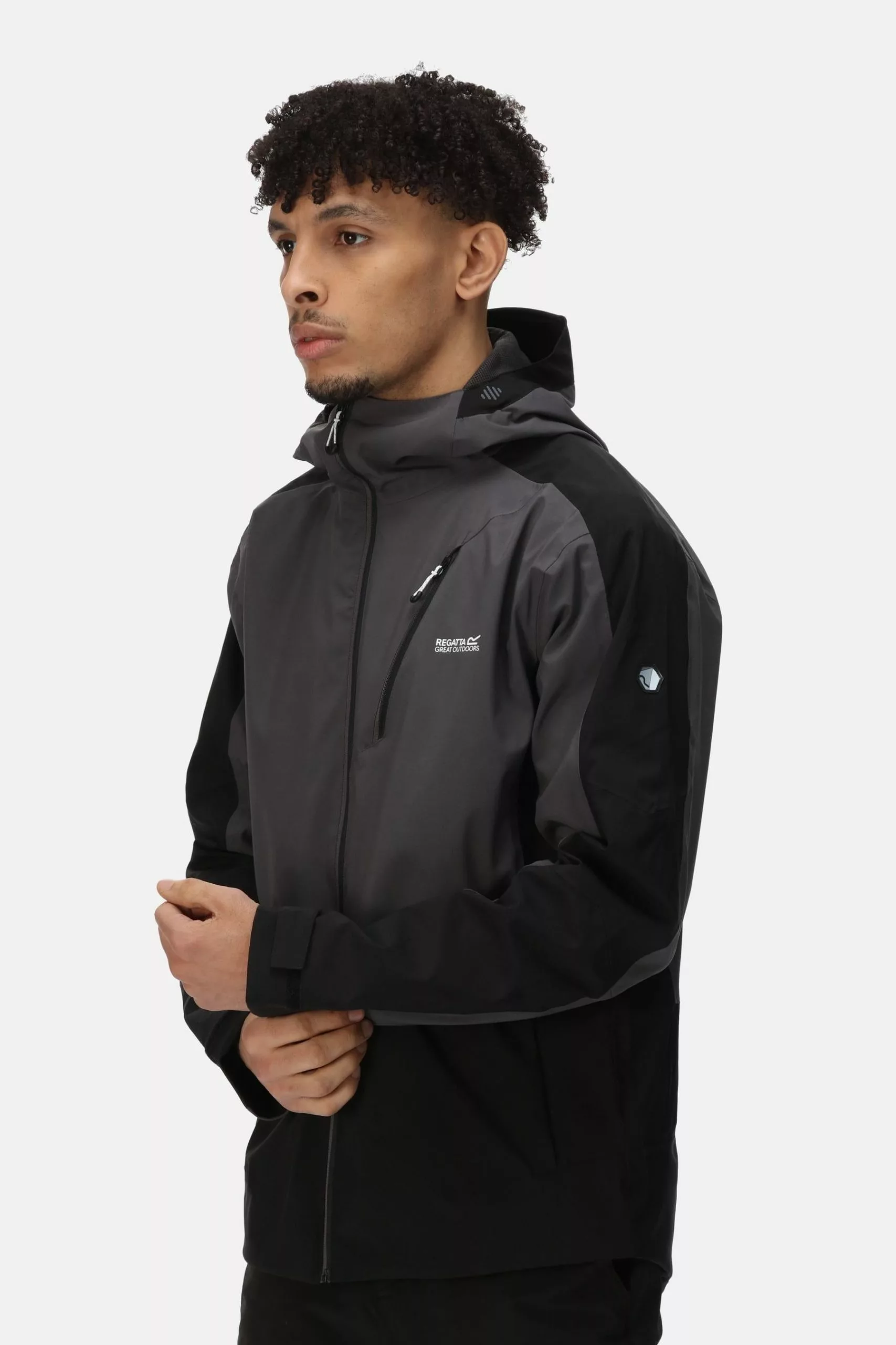 Regatta Highton Stretch III Waterproof Black Jacket 3 Regatta Highton Stretch III Waterproof Black Jacket