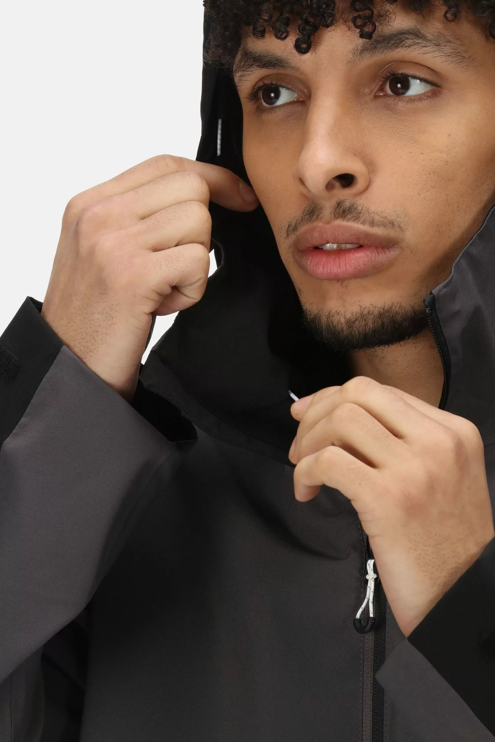 Regatta Highton Stretch III Waterproof Black Jacket 6 Regatta Highton Stretch III Waterproof Black Jacket - Image 4