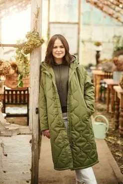 Regatta Blue Jovie Longline Insulated Onion Quilt Jacket