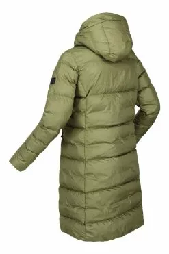 Regatta Green Pandia Ii Longline Insulated Padded Jacket -Regatta Shop C72227s10