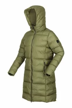 Regatta Green Pandia Ii Longline Insulated Padded Jacket -Regatta Shop C72227s9