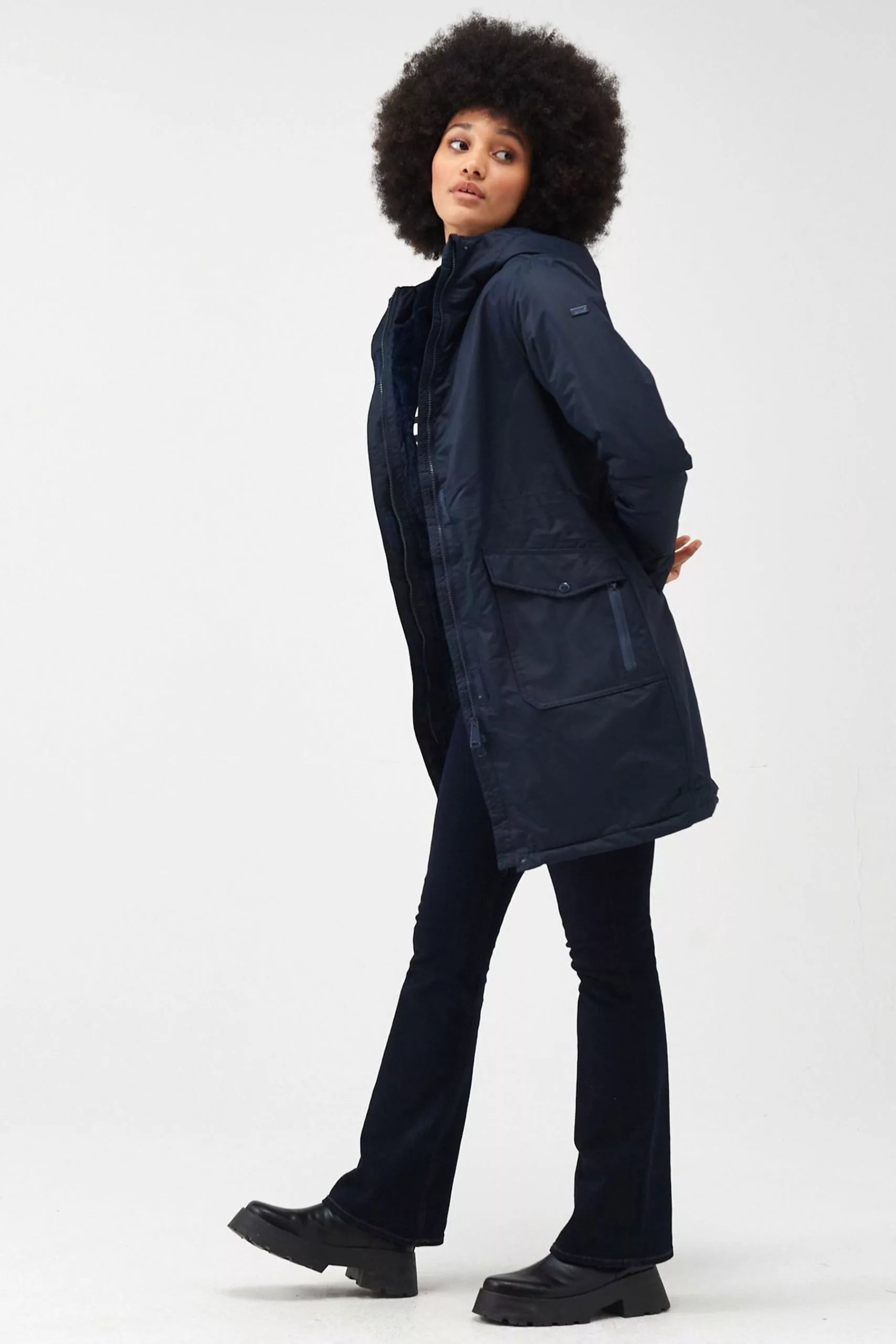 Regatta Romine Longline Waterproof Insulated Black Jacket 12 Regatta Romine Longline Waterproof Insulated Black Jacket - Image 10