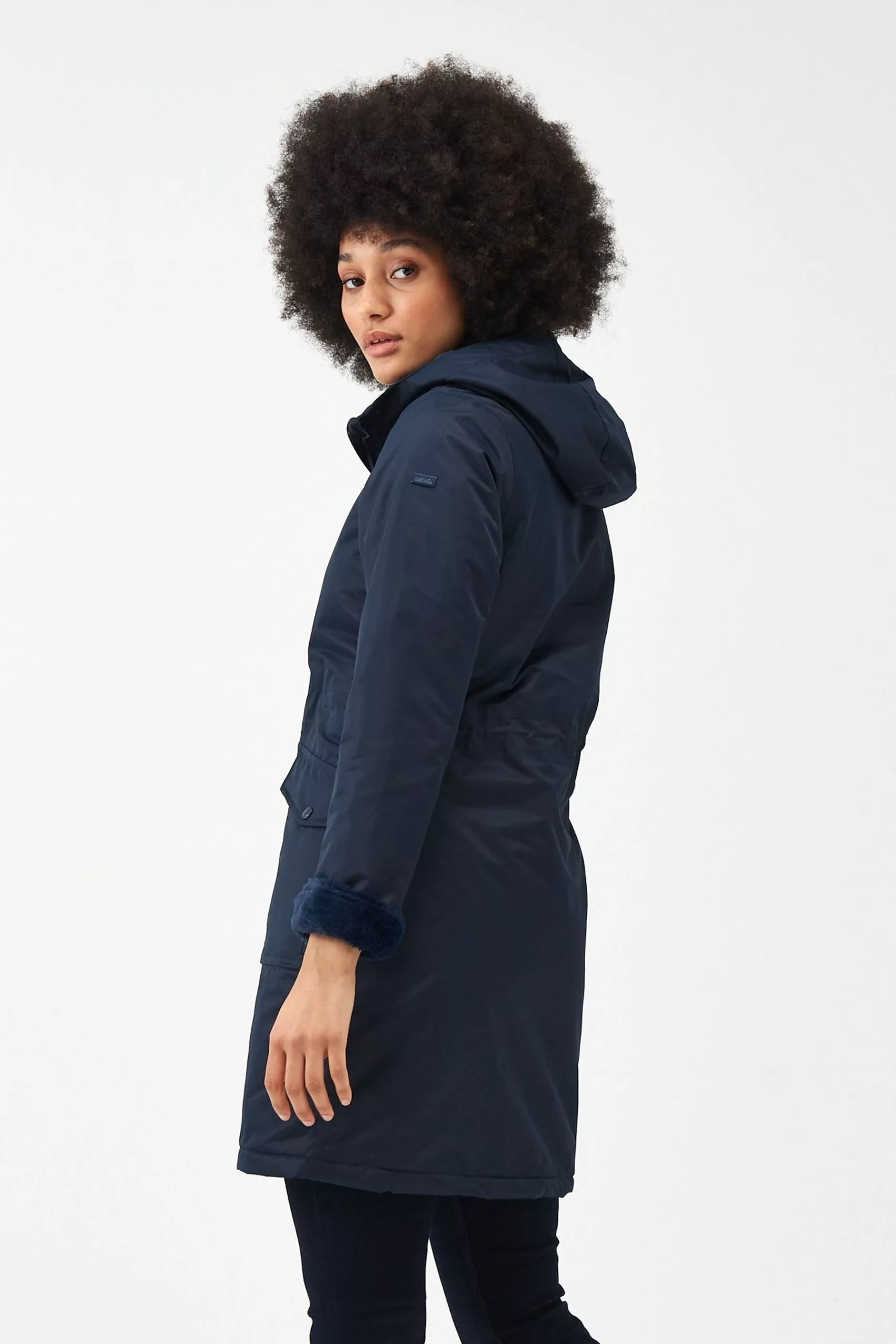 Regatta Romine Longline Waterproof Insulated Black Jacket 4 Regatta Romine Longline Waterproof Insulated Black Jacket - Image 2