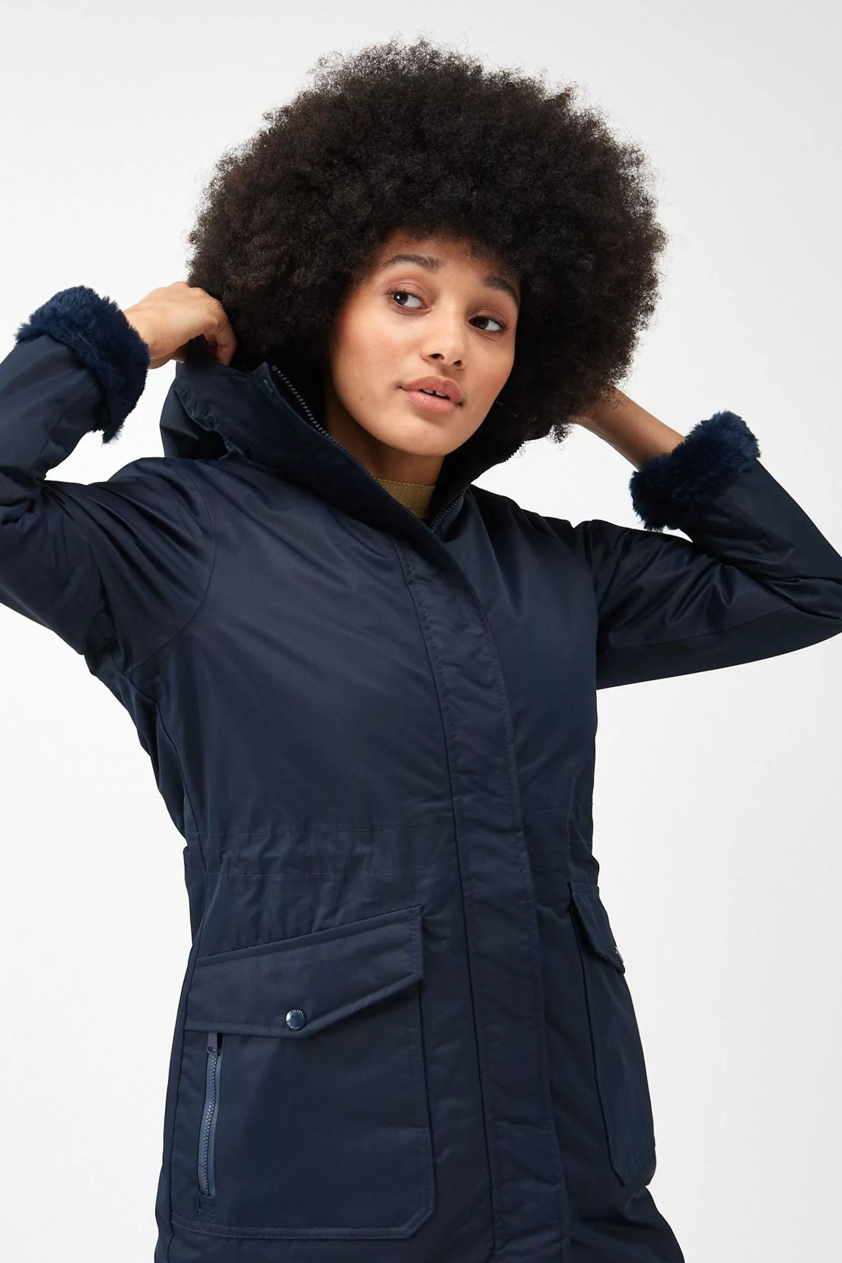 Regatta Romine Longline Waterproof Insulated Black Jacket 6 Regatta Romine Longline Waterproof Insulated Black Jacket - Image 4