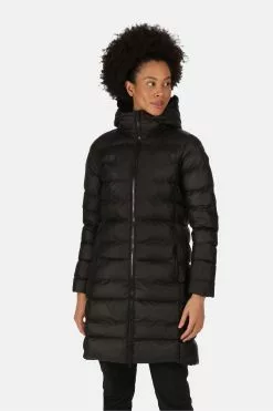 Regatta Panda Longline Insulated Padded Black Jacket