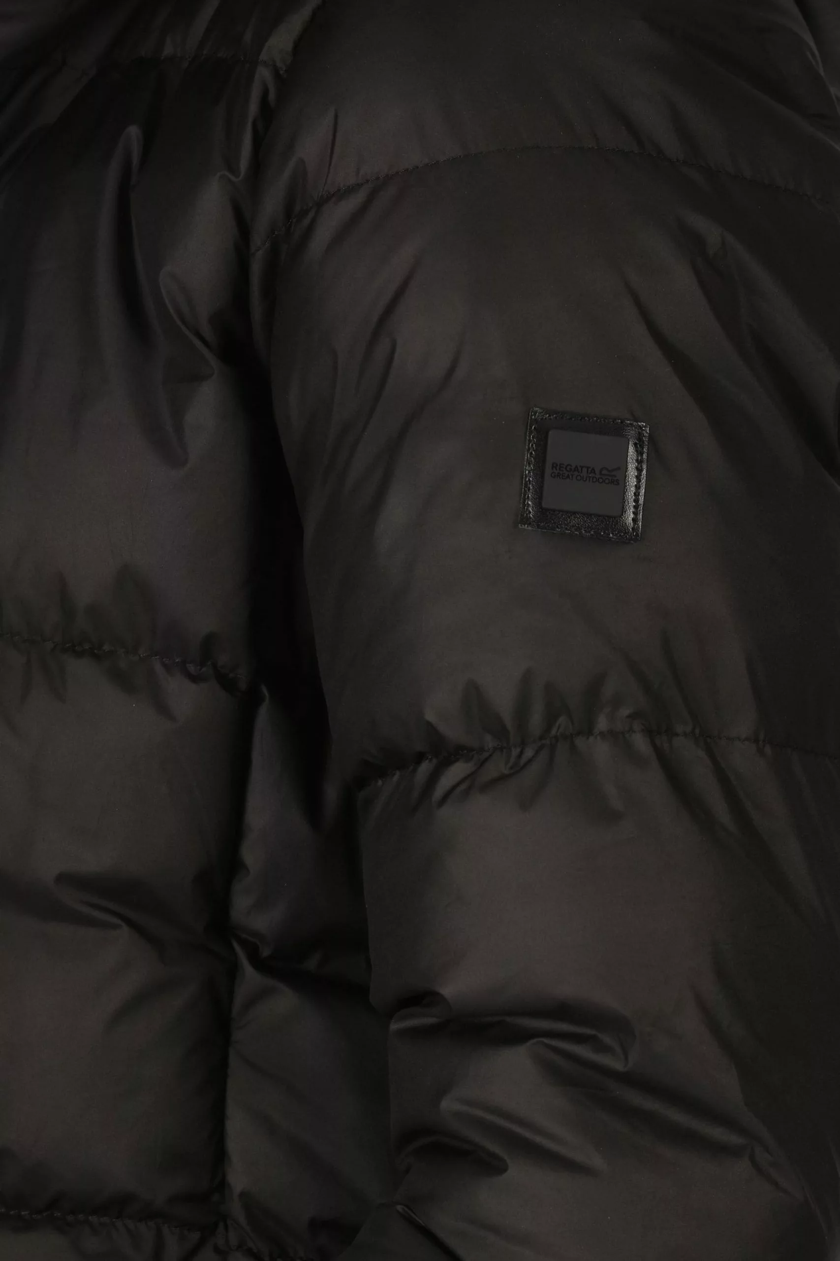 Regatta Panda Longline Insulated Padded Black Jacket 12 Regatta Panda Longline Insulated Padded Black Jacket - Image 10