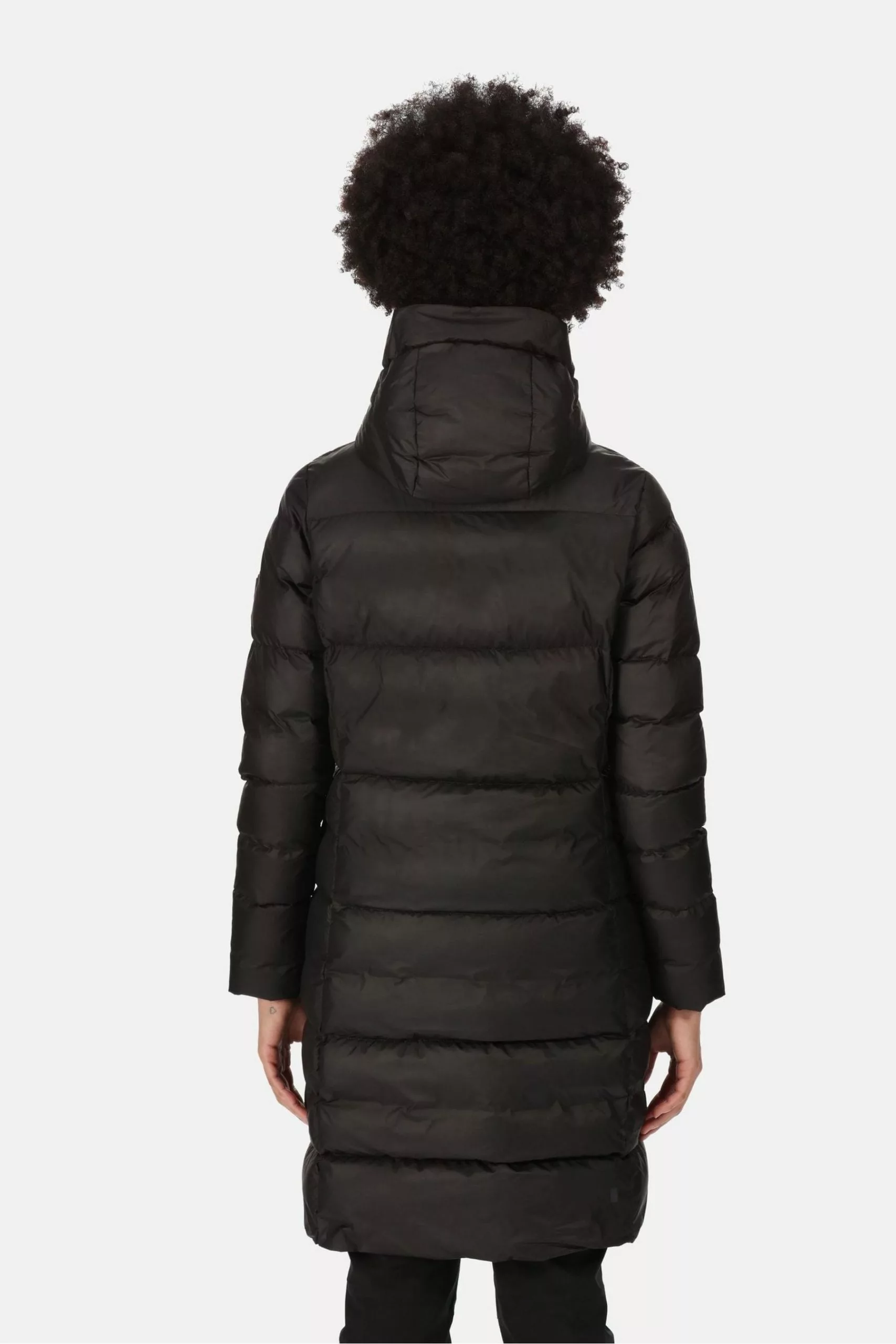 Regatta Panda Longline Insulated Padded Black Jacket 4 Regatta Panda Longline Insulated Padded Black Jacket - Image 2