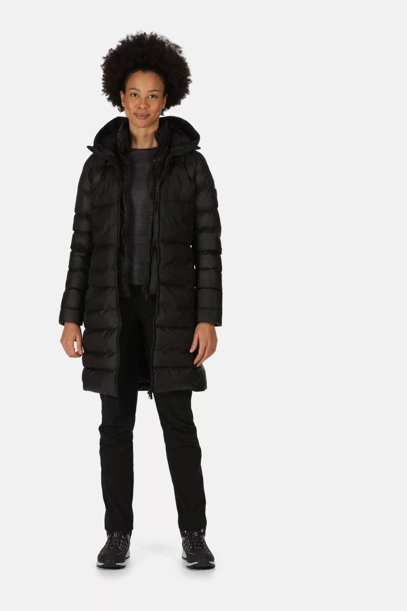 Regatta Panda Longline Insulated Padded Black Jacket 5 Regatta Panda Longline Insulated Padded Black Jacket - Image 3