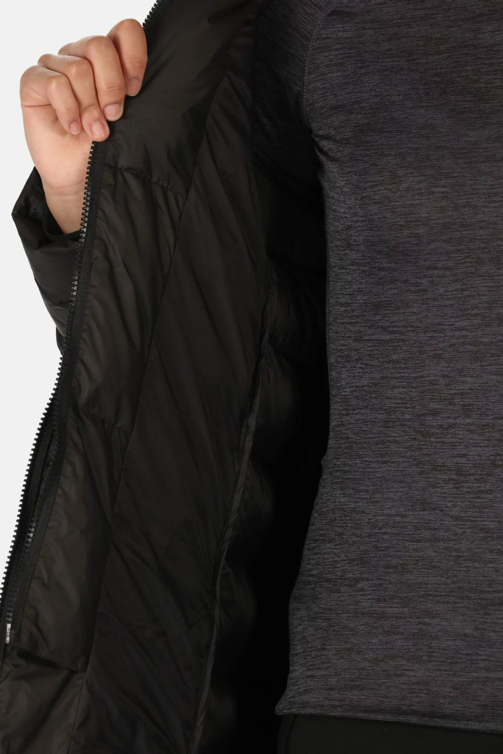 Regatta Panda Longline Insulated Padded Black Jacket 7 Regatta Panda Longline Insulated Padded Black Jacket - Image 5