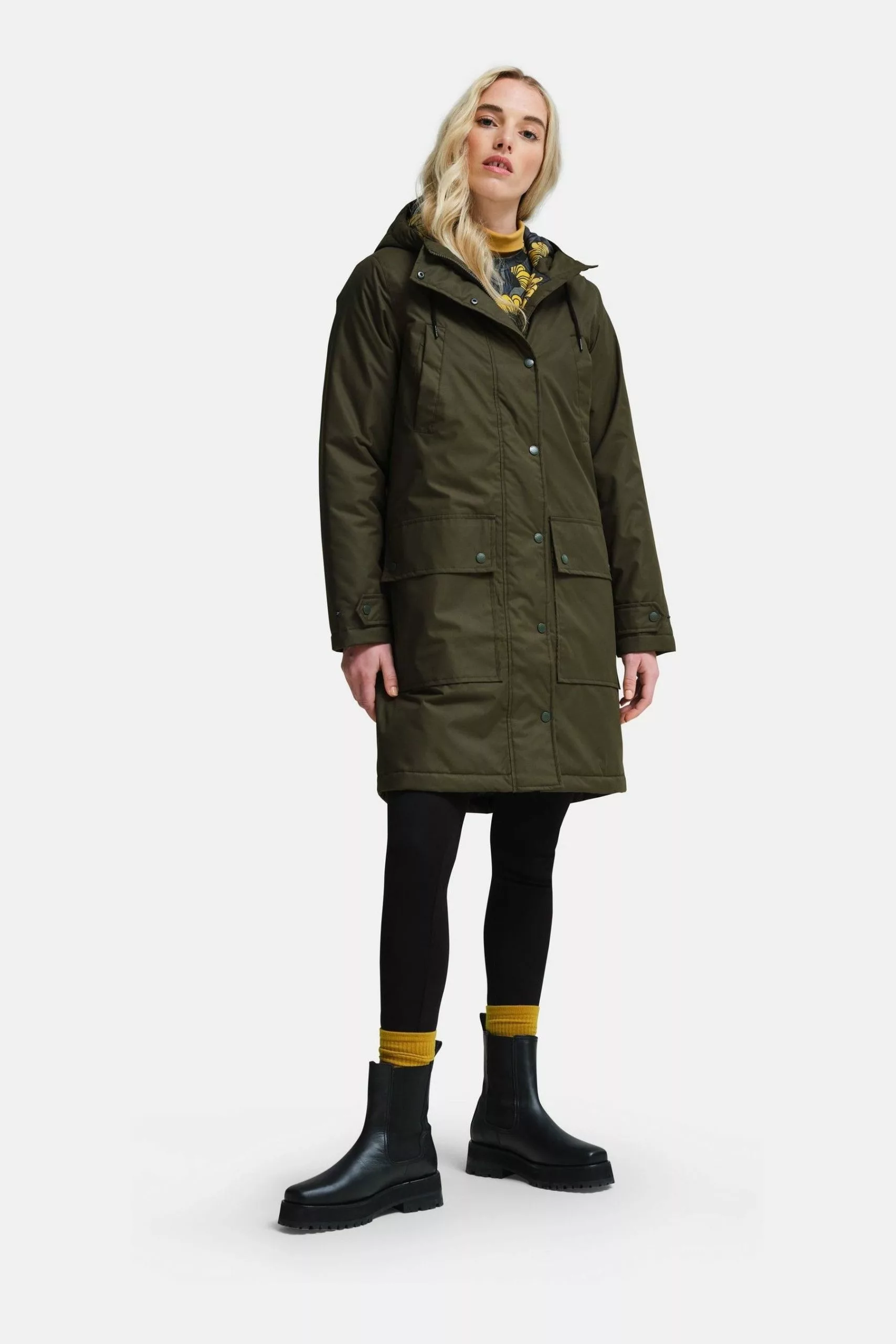 Regatta Natural Orla Kiely Waterproof Longline Parka 3 Regatta Natural Orla Kiely Waterproof Longline Parka