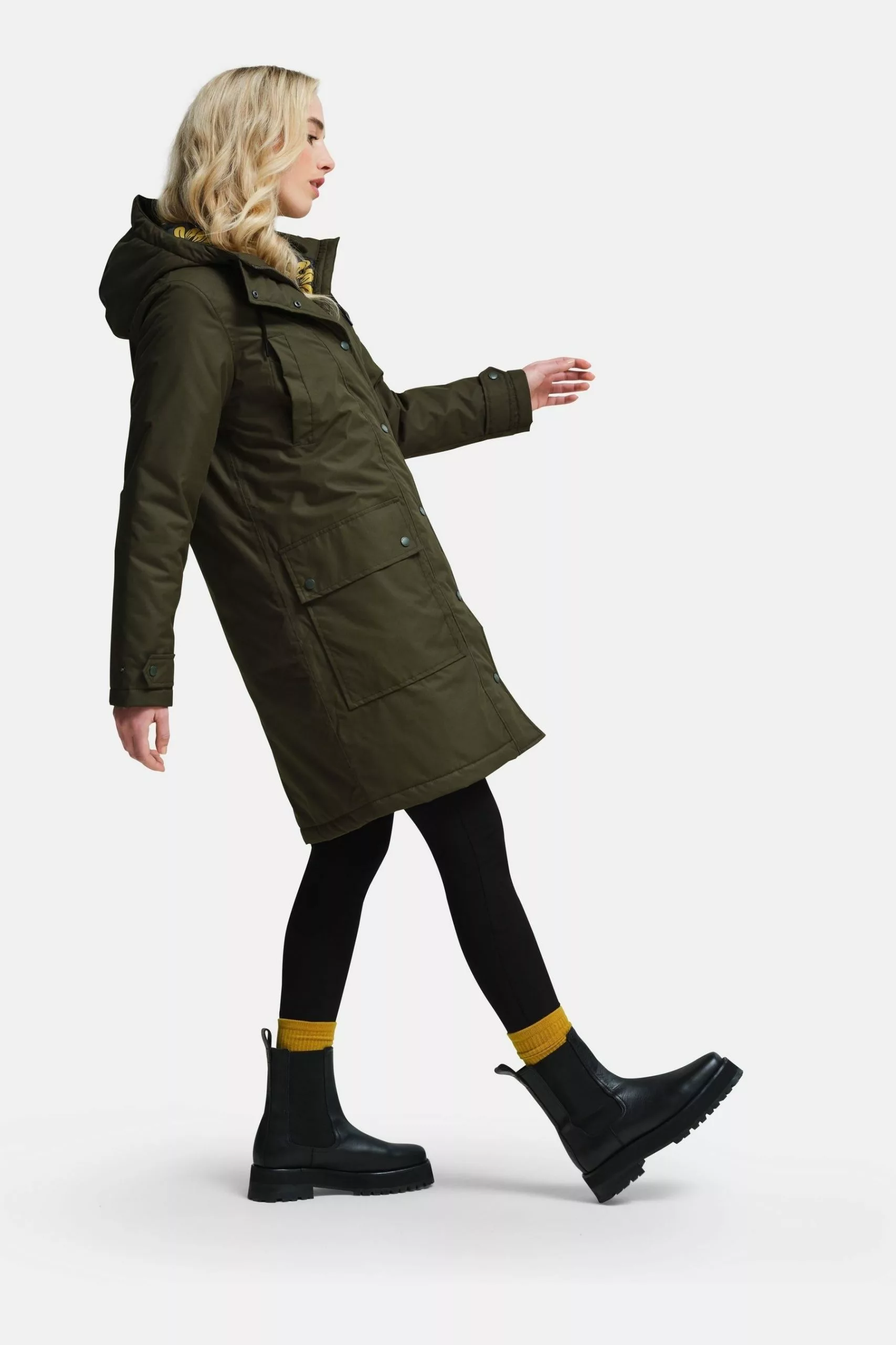 Regatta Natural Orla Kiely Waterproof Longline Parka 5 Regatta Natural Orla Kiely Waterproof Longline Parka - Image 3