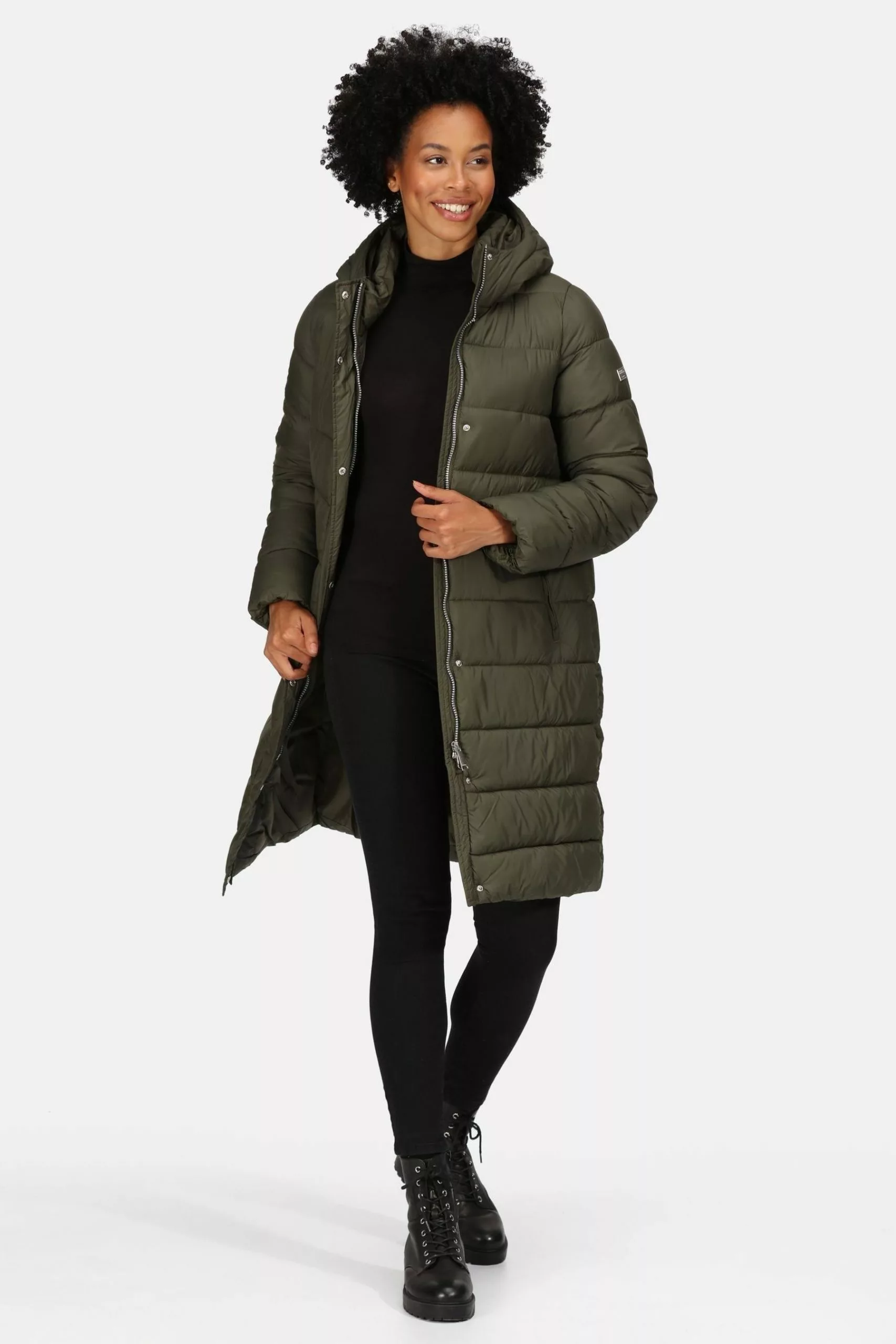 Regatta Green Bodie Longline Duvet Puffer Jacket 3 Regatta Green Bodie Longline Duvet Puffer Jacket