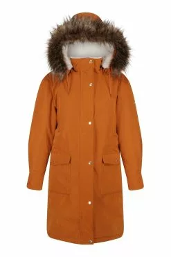 Regatta Shiloh Brown Longline Waterproof Insulated Jacket -Regatta Shop D04515s6