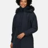 Regatta Blue Shiloh Longline Waterproof Insulated Jacket -Regatta Shop D04516s
