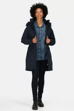 Regatta Blue Shiloh Longline Waterproof Insulated Jacket -Regatta Shop D04516s3