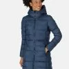 Regatta Blue Pandia II Longline Insulated Padded Jacket -Regatta Shop D04517s