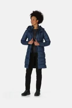 Regatta Blue Pandia II Longline Insulated Padded Jacket -Regatta Shop D04517s4