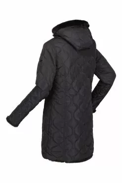 Regatta Caileigh Black Longline Reversible Insulated Jacket -Regatta Shop D04524s11