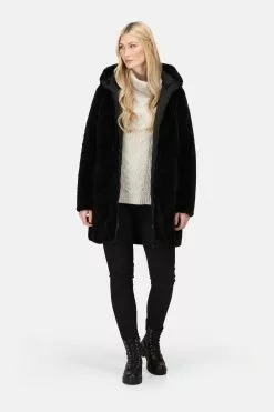 Regatta Caileigh Black Longline Reversible Insulated Jacket -Regatta Shop D04524s6