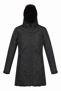 Regatta Caileigh Black Longline Reversible Insulated Jacket -Regatta Shop D04524s7