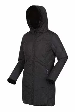 Regatta Caileigh Black Longline Reversible Insulated Jacket -Regatta Shop D04524s9
