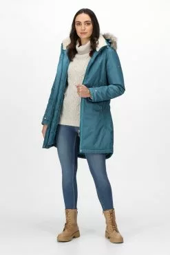 Regatta Blue Lyanna Longline Waterproof Insulated Jacket 14 Regatta Blue Lyanna Longline Waterproof Insulated Jacket -Regatta Shop D04529s3