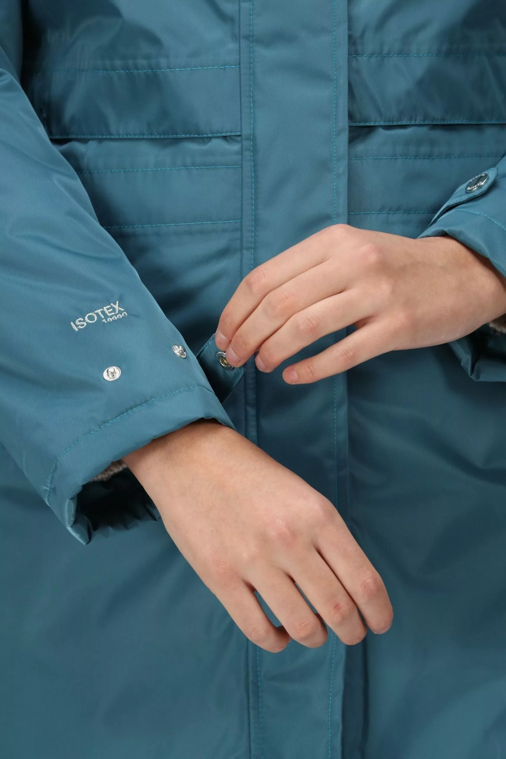 Regatta Blue Lyanna Longline Waterproof Insulated Jacket 6 Regatta Blue Lyanna Longline Waterproof Insulated Jacket - Image 4