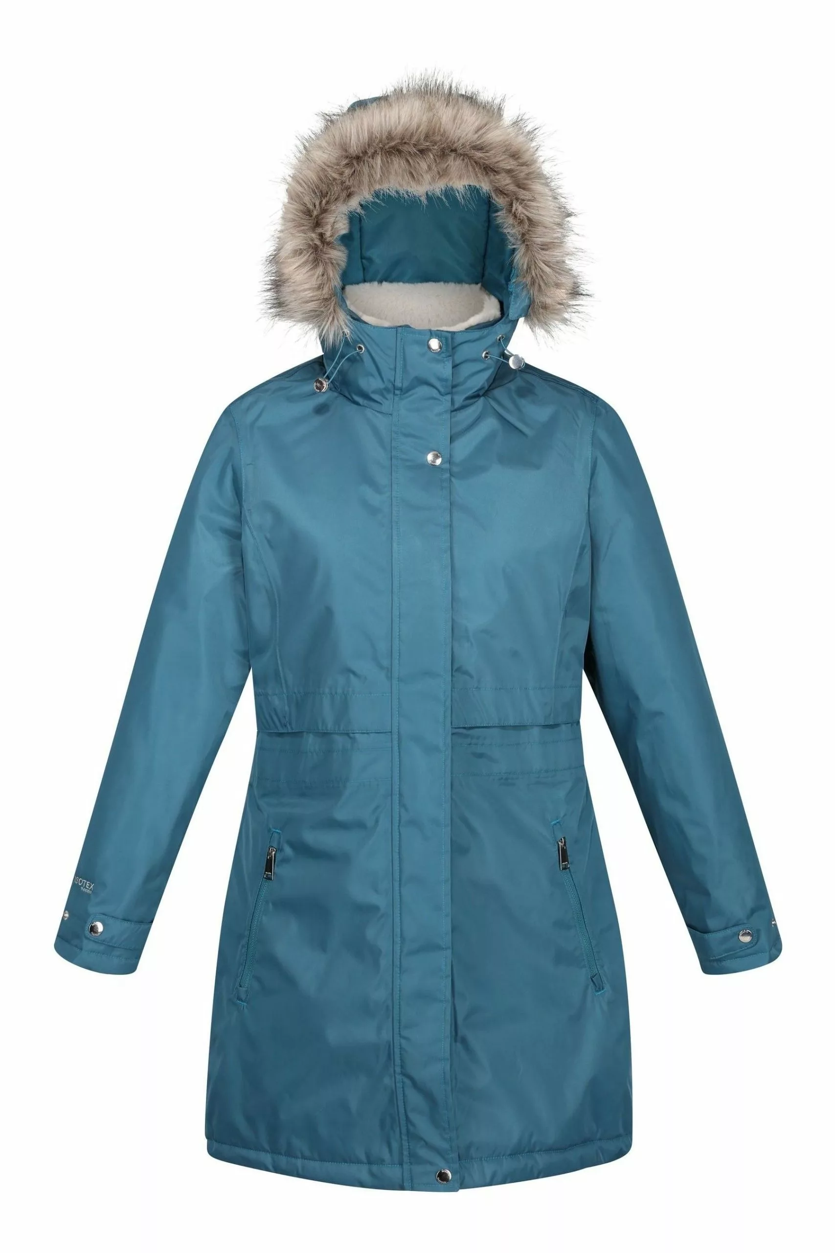 Regatta Blue Lyanna Longline Waterproof Insulated Jacket 9 Regatta Blue Lyanna Longline Waterproof Insulated Jacket - Image 7
