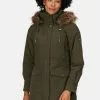 Regatta Green Shiloh Longline Waterproof Insulated Jacket -Regatta Shop D04530s