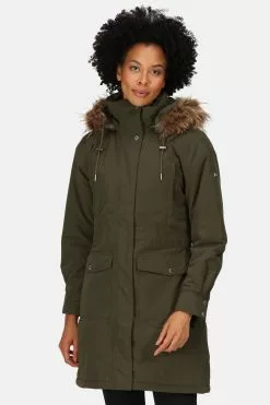 Regatta Green Shiloh Longline Waterproof Insulated Jacket